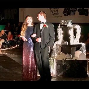 Size 6 sequin Ombré gown